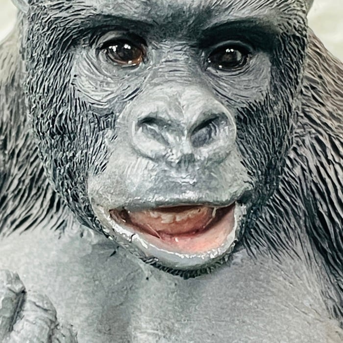 黒ゴリラ グーポーズ 肯定ゴリラ プレゼント ギフト 贈り物 置物