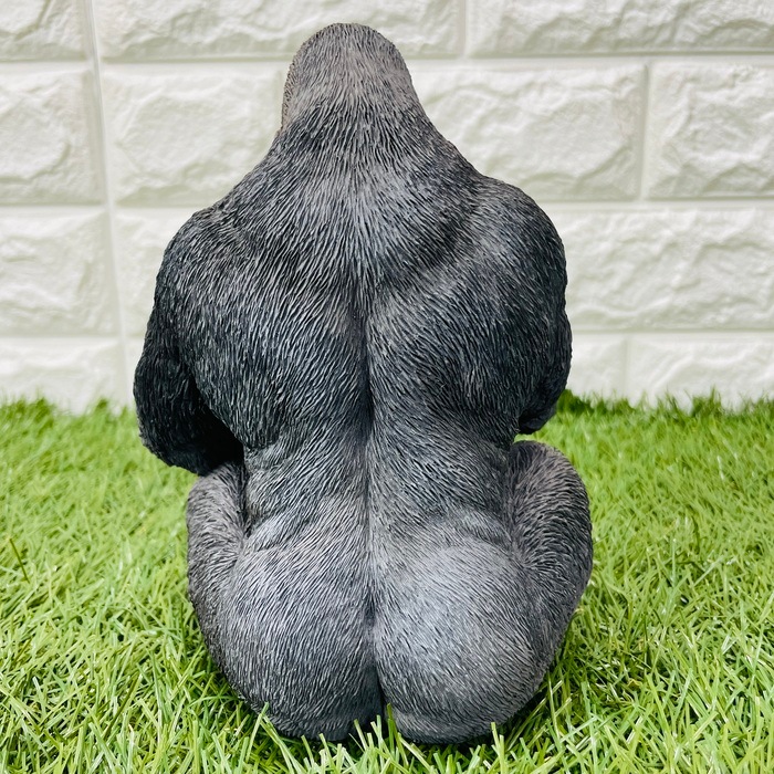 黒ゴリラ グーポーズ 肯定ゴリラ プレゼント ギフト 贈り物 置物