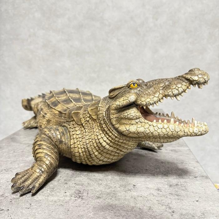 置物 威嚇するワニ 横幅77.5cm woobia ウービア 大きい かわいい