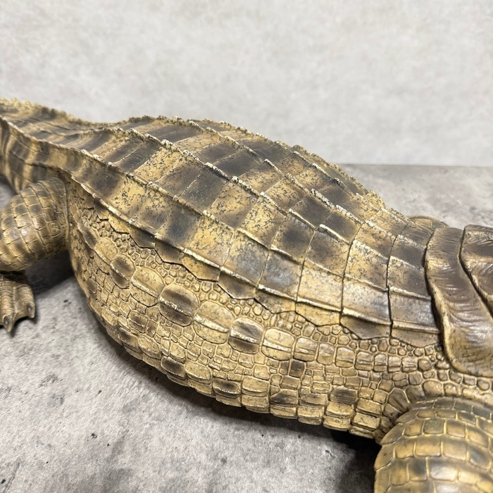 置物 威嚇するワニ 横幅77.5cm woobia ウービア 大きい かわいい