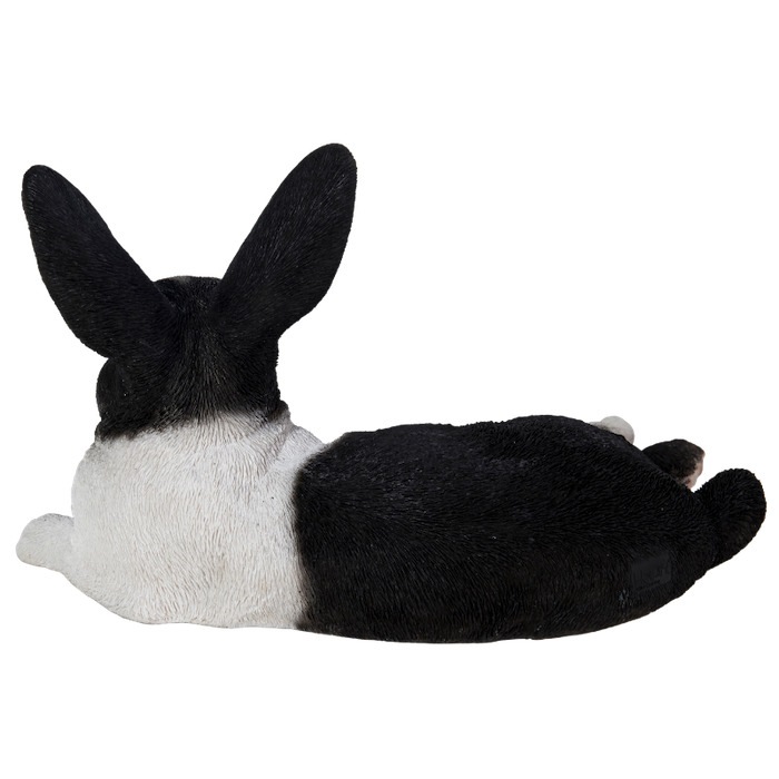 置物 リラックス黒白ウサギ 高さ18.5cm woobia ウービア 大きい