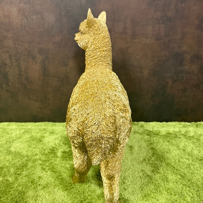 置物 アルパカ ゴールド 金色 縁起物 高さ56cm woobia ウービア 大きい