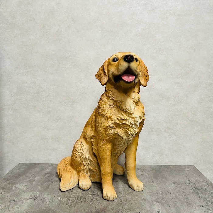 貴重稀少　美品テラコッタ 犬のガーデンオブジェ/置物/レトリーバー　高さ38cm 貴重稀少 美品テラコッタ 犬のガーデンオブジェ/置物/レトリーバー 高