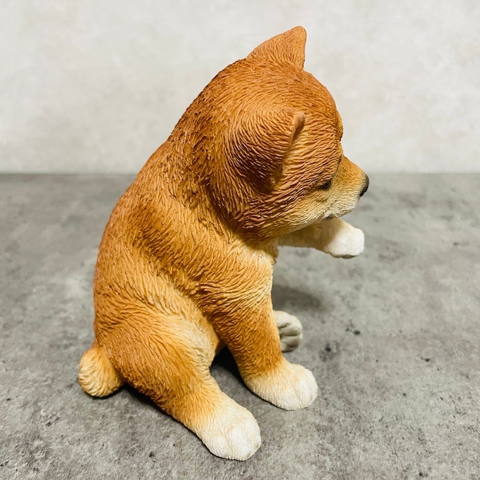 かわいい犬の置物 左手を上げる柴犬 グッズ woobia ウービア