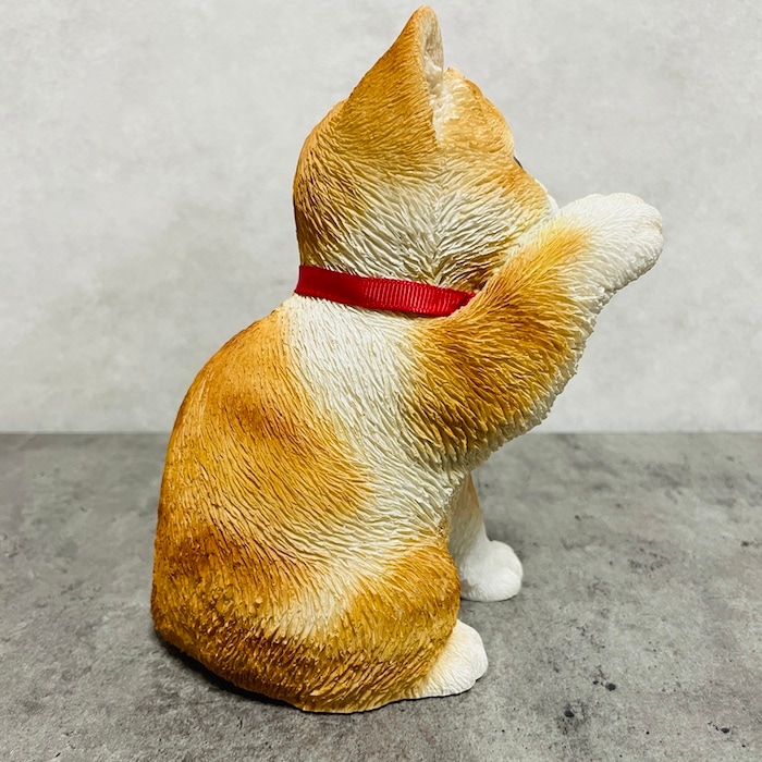 金色の招き猫 木製彫刻 約25cm 青釉金彩招き猫 （木箱入） | KOBEIGAMA