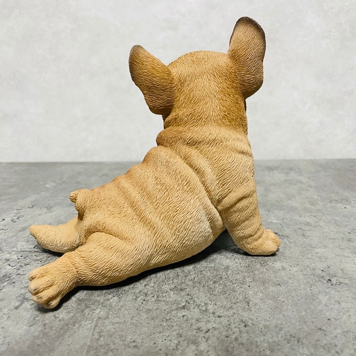 犬置物　7体 かわいい 犬 置物 高さ14.7cm フレンチ・ブルドッグ ストレッチ woobia