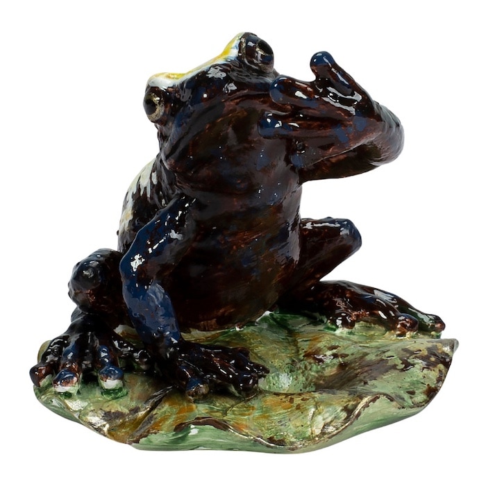 かわいい 置物 カエルのえんぴつ差し 蛙 縁起物 風水 woobia ウービア