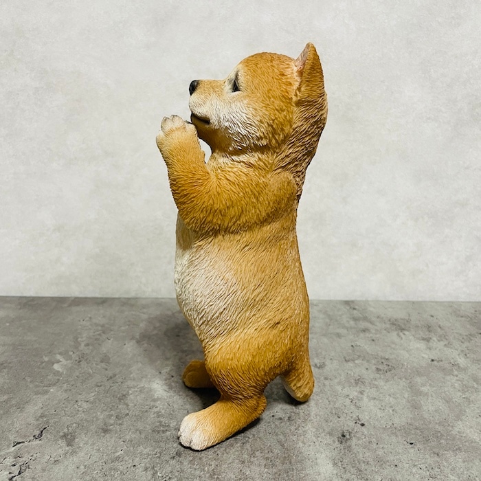 かわいい犬の置物 おねだり柴犬 グッズ woobia ウービア イヌ おしゃれ