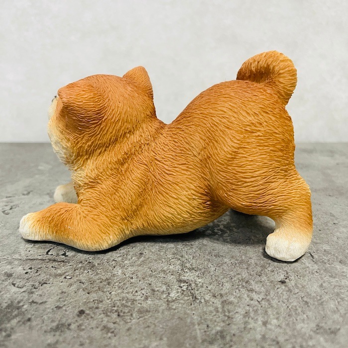かわいい犬の置物 喜ぶ柴犬 グッズ woobia ウービア イヌ おしゃれ
