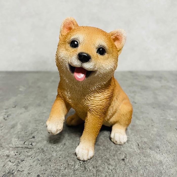 柴犬オブジェ エクステリア ガーデンオブジェ おすわり 犬 置物 129-118 柴犬オブジェ エクステリア ガーデンオブジェ おすわり 犬 置物 129