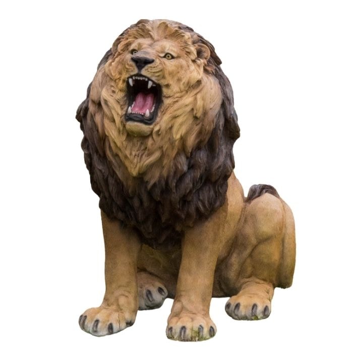 置物 吠えるライオン 特大 高さ108cm woobia ウービア 大きい