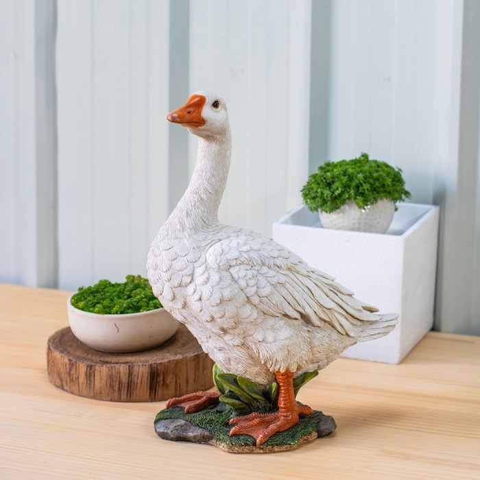 置物 ガチョウ 鳥グッズ 高さ40.5cm woobia ウービア 大きい かわいい