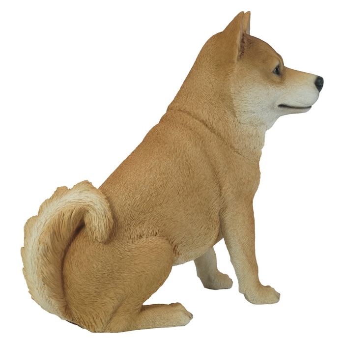 かわいい 犬 置物 お座り柴犬 高さ40cm woobia ウービア イヌ おしゃれ