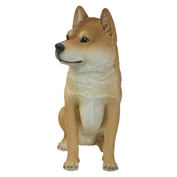 かわいい 犬 置物 お座り柴犬 高さ40cm woobia ウービア イヌ おしゃれ