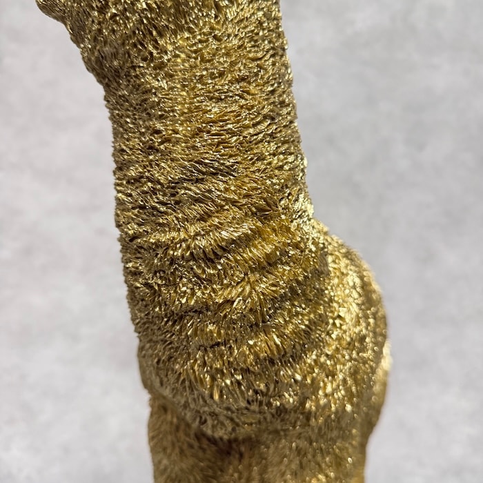 ☆豪華 Tiche （F B A Ｉ）金色の装飾品★ イタリア製※カケ有り 置物 アルパカ ゴールド 大 金色 縁起物 高さ40cm woobia ウービア