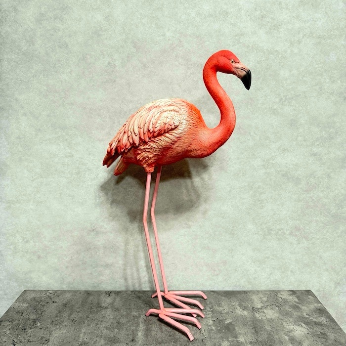 置物 フラミンゴ 鳥グッズ 高さ69cm woobia ウービア 大きい かわいい