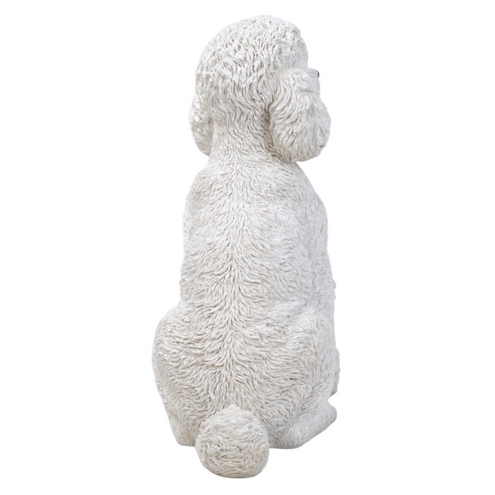 置物 待てトイプードル 大 犬 グッズ 高さ48.5cm woobia ウービア