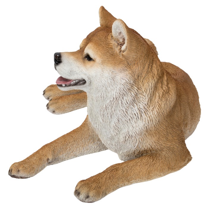 犬　置物　秋田犬　ウービア　大型　ガーデン　リアル 犬 置物 大きい 左向き秋田犬 大 グッズ 横幅49.5cm woobia ウービア