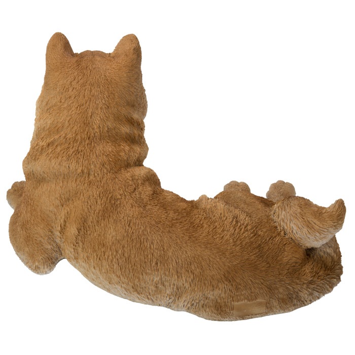 犬 置物 大きい うつぶせ秋田犬 特大 横幅57cm woobia ウービア
