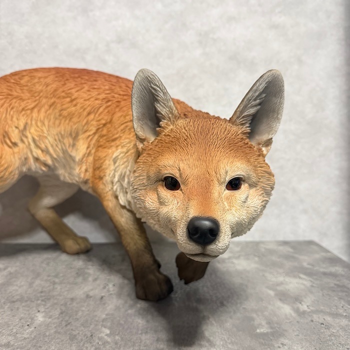 置物 歩くきつね 特大 狐 横幅67cm 巨大オブジェ 大型 woobia ウービア