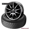 195/65R14 89Q〈4本セット〉｜グッドイヤーICENAVI 6 & SCHNEDER StaG｜スタッドレスタイヤ＆ホイールセット|■メーカー別《セット》|【スタッドレスタイヤ&ホイールセッ