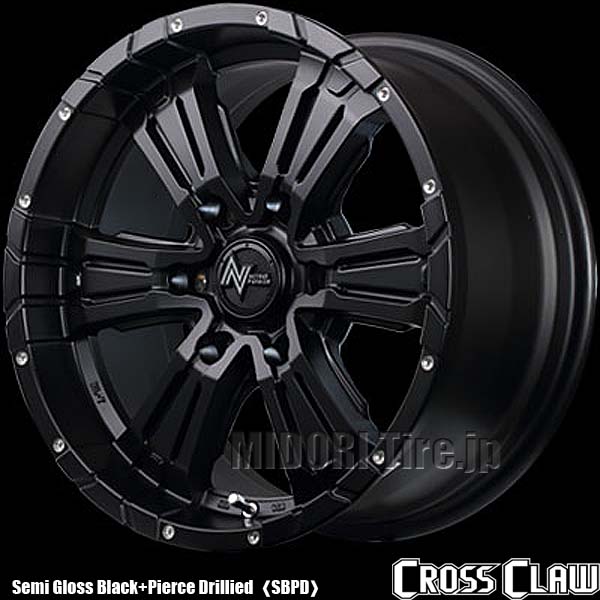 NITRO POWER CROSS CLAW|16インチ×6.5〈4枚〉|ナイトロパワー クロスクロウ|キャラバン用ホイール | 【アルミホイール】<br>ハイエース/キャラバン,◇キャラバン|ホイール | 緑タイヤドットJP NITRO POWER CROSS CLAW|16インチ×6.5〈4枚〉|ナイトロパワー クロスクロウ|キャラバン用ホイール | 【アルミホイール】<br>ハイエース/キャラバン,◇キャラバン|ホイール | 緑タイヤドットJP