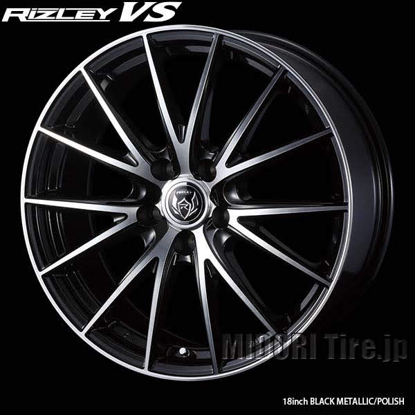 Weds RIZLEY VS｜ 18インチ×8.0〈4枚〉｜ドレスアップホイール