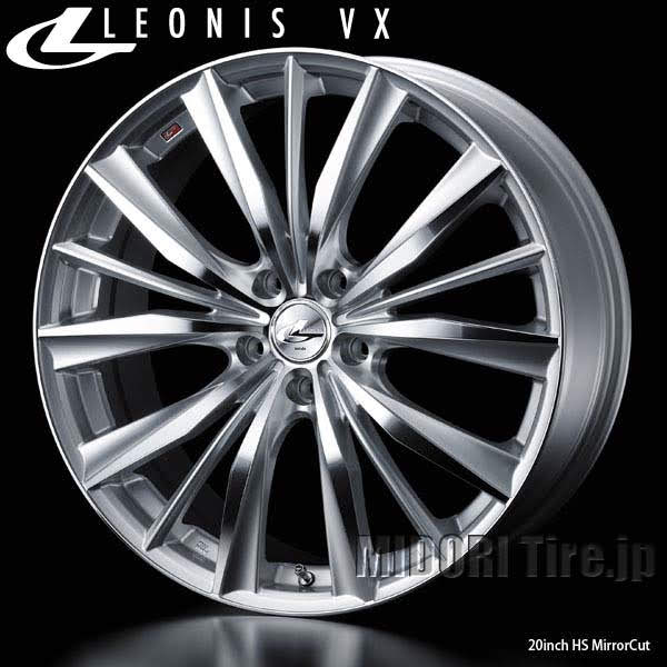 Weds LEONIS VX｜ 19×7.5 +53 114.3 5H〈4枚〉｜ドレスアップホイール 