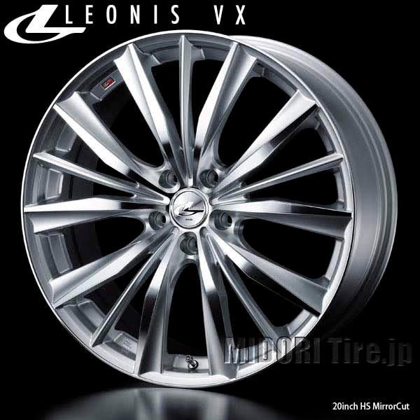 Weds LEONIS VX｜ 19インチ×8.0〈4枚〉｜ドレスアップホイール