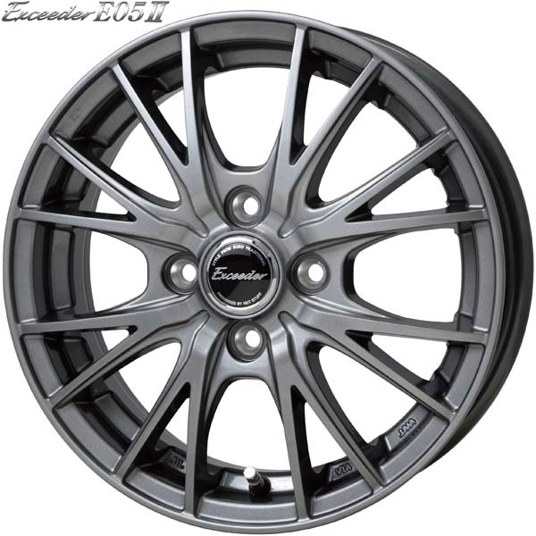 エクシーダー E07　14X5.5J　4H/100　+45　ブリヂストン ブリザック VRX3　数量限定2021年製　175/70R14　84Q　4本SETで￥81,600 全国送料無料！！ 14×5.0J インセット +38 4-100 新品 ホイール 4本HOT STUFF