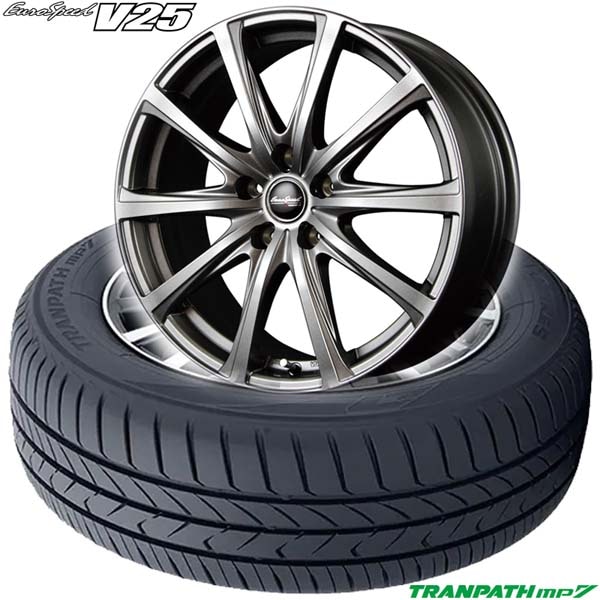 ߥ˥Хѡ215/45R18 93W XLTRANPATH mp7 & EuroSpeed V25åۥ4ܥå