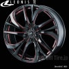 Weds LEONIS TE｜ 20インチ×8.5〈4枚〉｜ドレスアップホイール〈レオニス・ティーイー〉〈BK/SC[RED]〉|■LEONIS TE〈レオニス・ティーイー〉|【アルミホイール】■■ウ