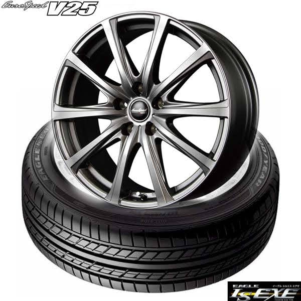225/55R17 97Vååɥ䡼EAGLE LS EXEǳ񥳥եȥӡEuroSpeed V25åۥ4ܥå