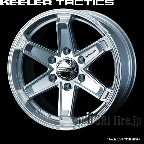 4×4ホイール｜KEELER TACTICS〈17×8.0 +25 139.7 6H〈4枚