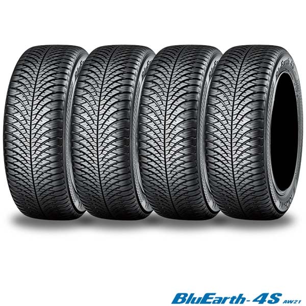 195/65R15 91H〈4本〉｜ヨコハマBluEarth-4S AW21｜オールシーズンタイヤ 【ヨコハマタイヤ】,BluEarth-4S  AW21〈オールシーズンタイヤ〉 緑タイヤドットJP