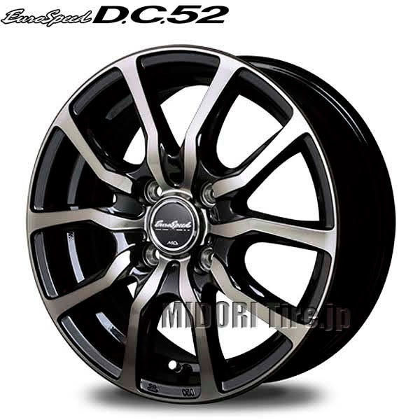 軽自動車用タイヤ、ホイール EuroSpeed D.C.52｜12×3.5 +42 100 4H〈4枚〉｜ユーロスピード D.C.52