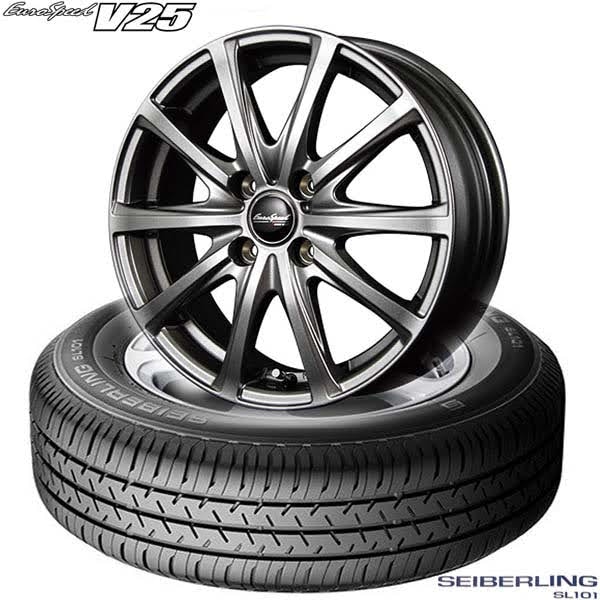 セイバーリング　タイヤホイールセットSL101 175/65R15 84S BRIDGESTONE 日本正規品 ブリヂストン タイヤ SEIBERLING セイバー