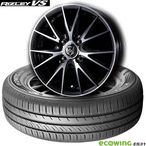 165/65R14 79Tå ecowing ES31ҥ󥰡ӡWEDS RIZLEY VSҥå 饤ĥ졼 ֥ӡåۥ4ܥå