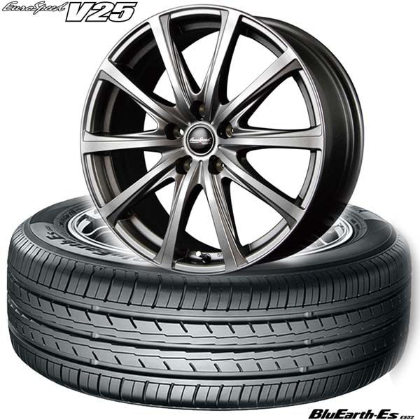 215/45R18 93Wå襳ϥ BluEarth-Es ES32ǳ񥿥ӡEuroSpeed V25åۥ4ܥå