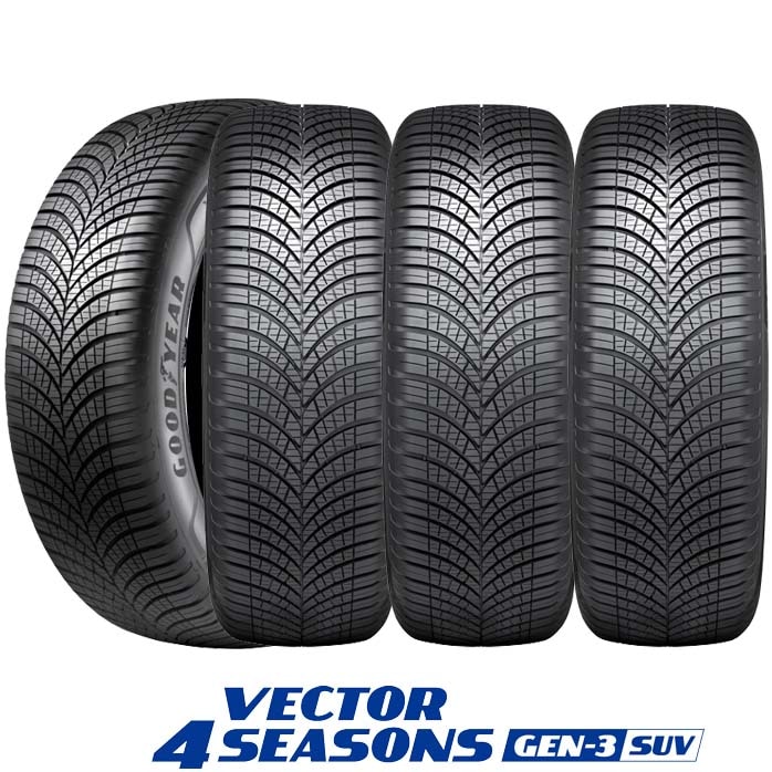 4本 オールシーズン 235/55R18 104V XL たやすく グッドイヤー 