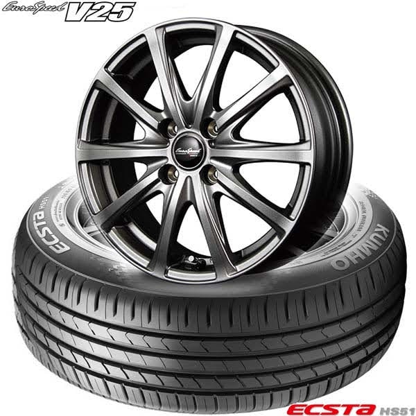 165/55R15 75V �å���� ECSTA HS51�ҥ������� HS51�� ��EuroSpeed V25�ҥ桼�����ԡ��� V25�ӡ÷ڼ�ư���ѡå�����ۥ�����4�ܥ��å�