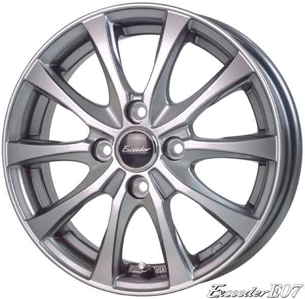 Exceeder E07｜15×4.5 +45 100 4H〈4枚〉｜軽自動車用ホイール