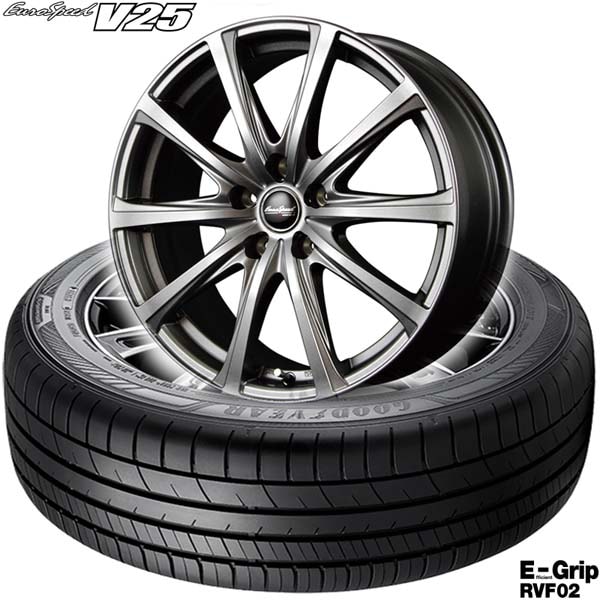 235/50R18 101W XL¡Ã¥°¥Ã¥É¥¤¥ä¡¼EfficientGrip RVF02¡Ò¥ß¥Ë¥Ð¥óÍÑÄãdzÈñ¥¿¥¤¥ä¡Ó¡õEuroSpeed V25¡Ã¥¿¥¤¥ä¥Û¥¤¡¼¥ë4ËÜ¥»¥Ã¥È