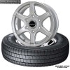 �����Х��195/80R15 107L��4�ܥ��åȡӡå�����å�WINTER MAXX LV01 & BISON BN-04�å����åɥ쥹��������ۥ����륻�å�