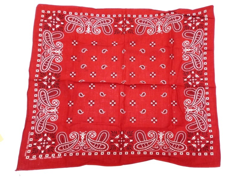 60's GUARANTEED FAST COLOR TOWER レッド ペイズリー柄 | ACCESSORY