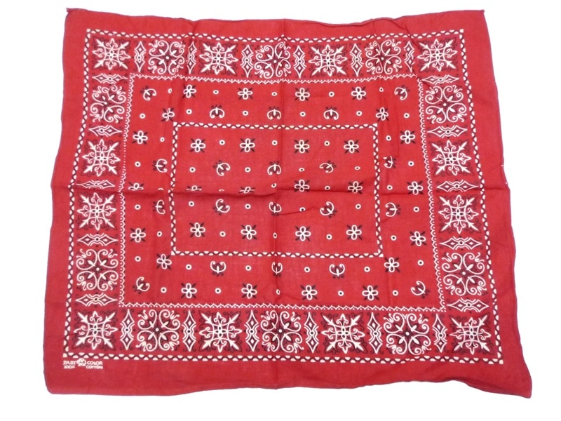 60's バンダナ ゾウ 上鼻 レッド | ACCESSORY アクセサリー,バンダナ