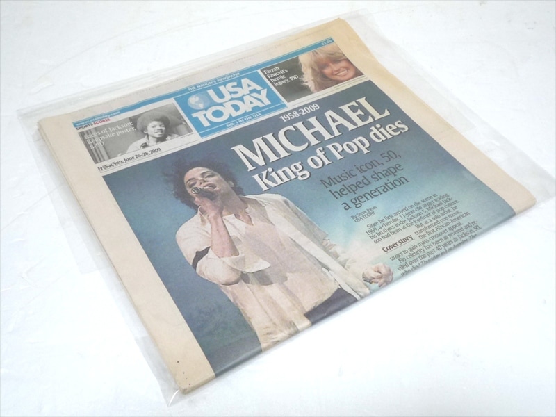 2009ǯ USA TODAY MICHAEL King of Pop dies �˥塼���ڡ��ѡ�