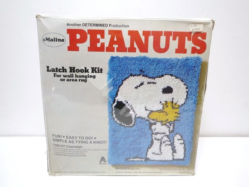 70’s PEANUTS LATCH HOOK KIT スヌーピー ANTIQUE アンティーク,スヌーピー ミッドベール 札幌の古着屋 アンティーク雑貨