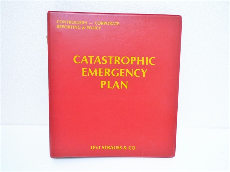 Levi's��CATASTROPHIC EMERGENCY PLAN���Х������