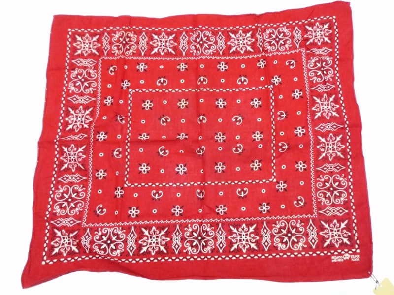 60's バンダナ ゾウ 上鼻 レッド | ACCESSORY アクセサリー,バンダナ